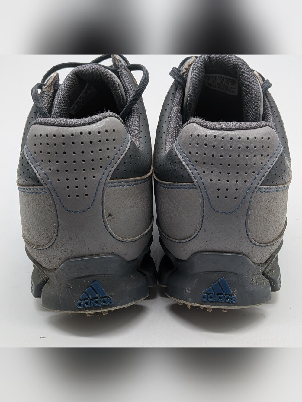 adidas Men's Gray and Black Athletic Golf Shoes - Picture 4 of 7